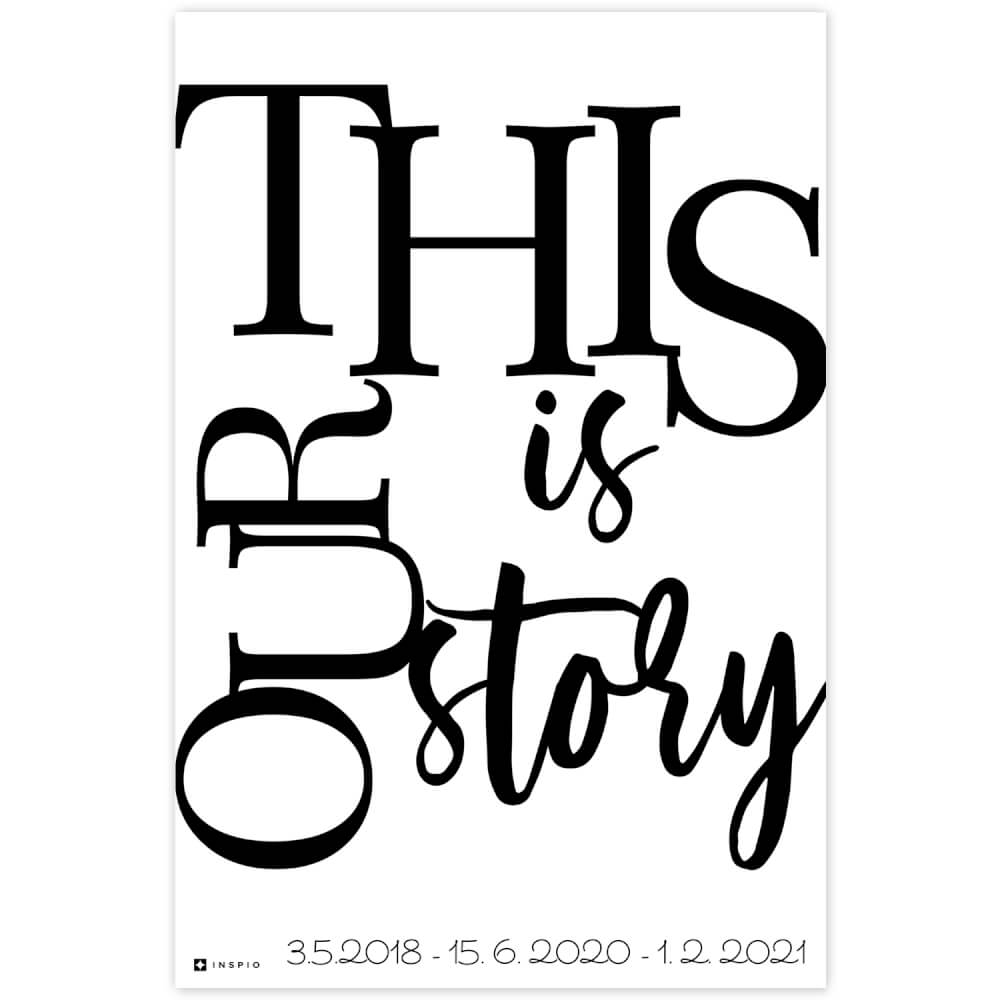 THIS IS OUR STORY wanddecoratie